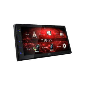 JVC KW-M150BT Car stereo supporting rear camera in usb and bluetooth wireles red