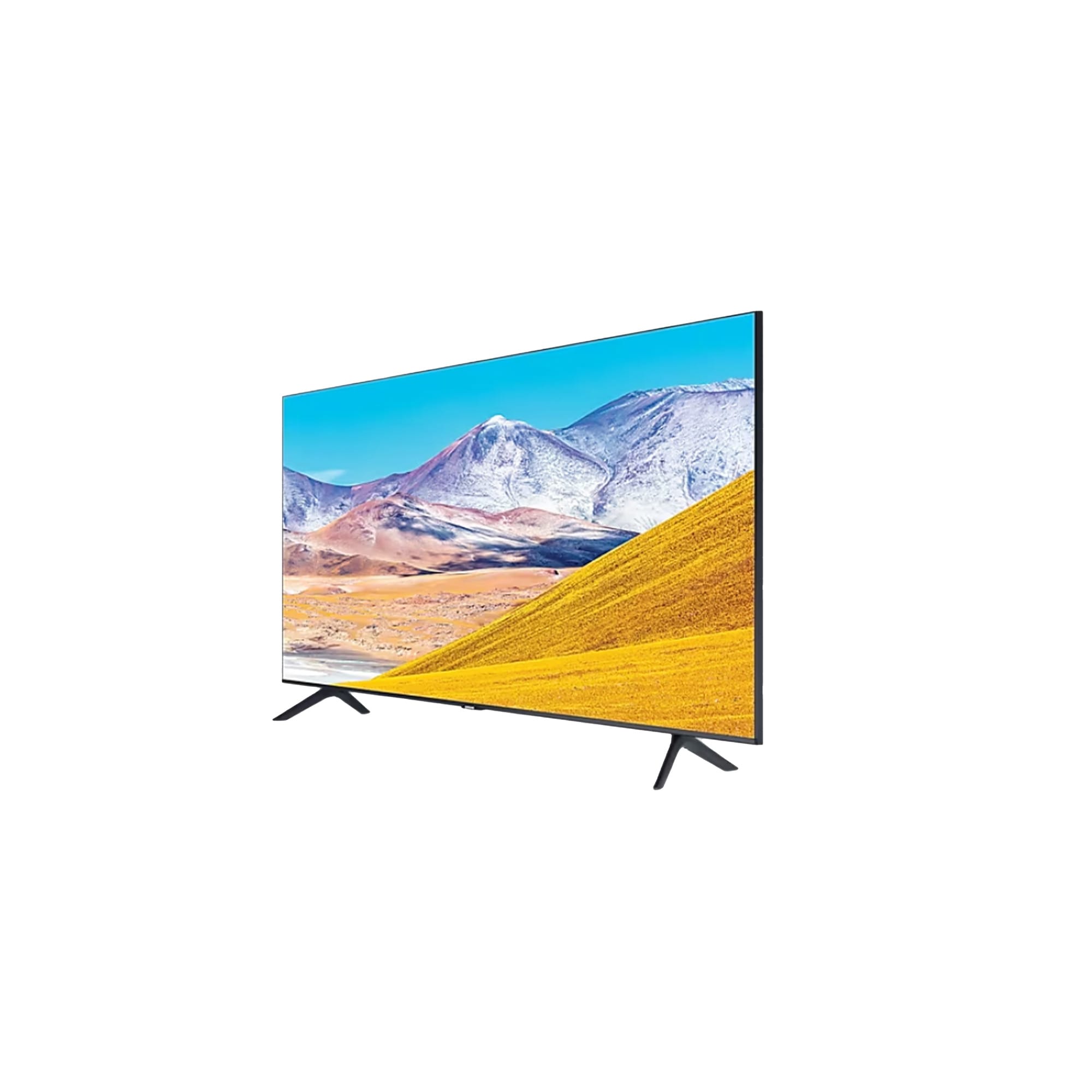 An image of a Samsung 75 Inch 75TU8000 Crystal UHD 4K Smart TV from the leading dealers of genuine Samsung sound bars systems in Kenya