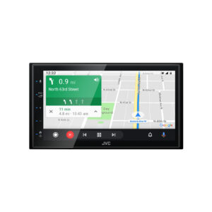 A picture of JVC KW-M560BT Car stereo supporting Apple CarPlay and Android Auto via USB