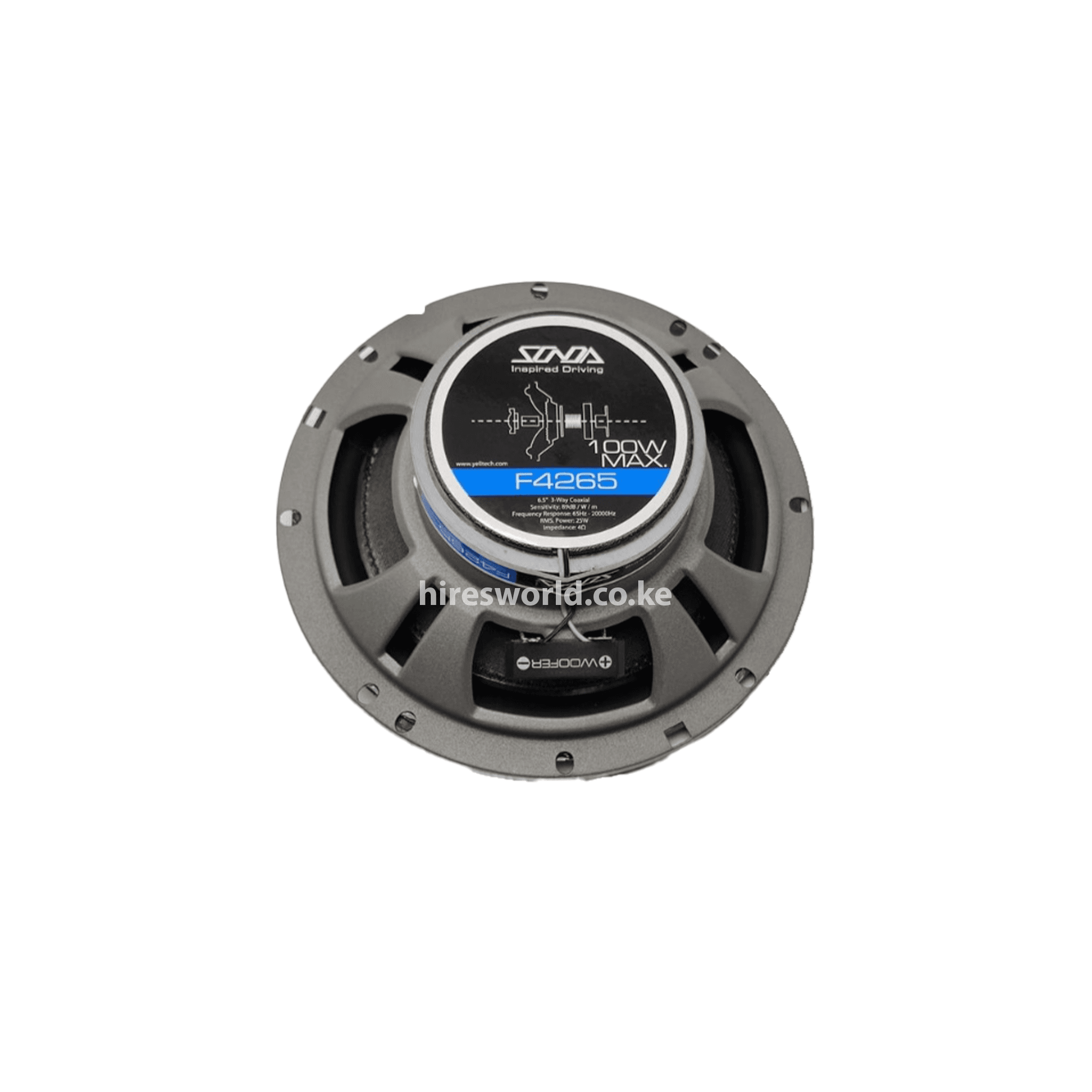 Buy Sonda F4265 car midrange speakers, 6.5 inch, from Hi-Res World, the leading Sonda speakers dealer in Nairobi, Kenya