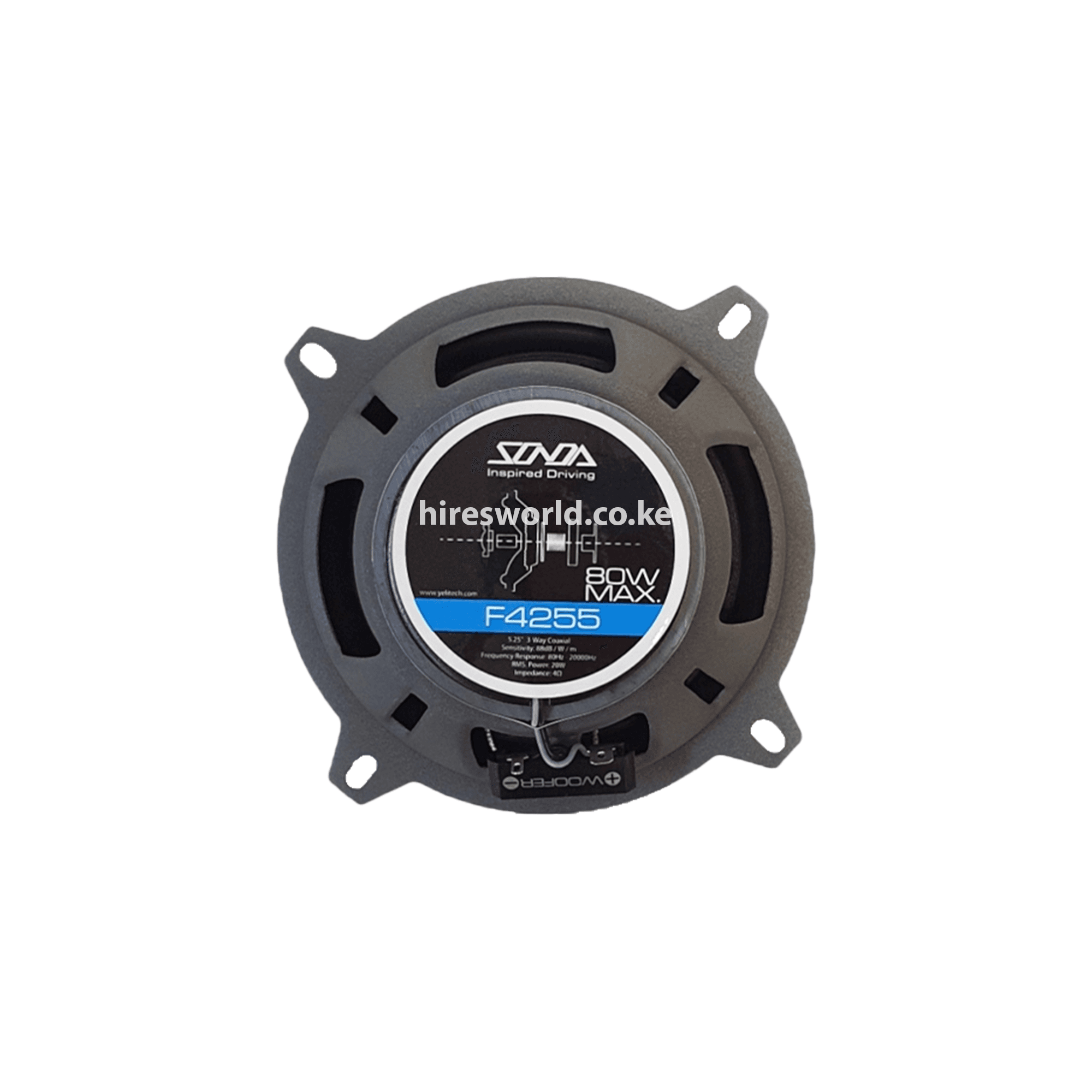Buy Sonda F4255 car midrange speakers, 5.5 inch, from Hi-Res World, the leading Sonda speakers dealer in Nairobi, Kenya