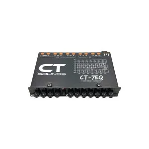 CT Sounds CT-7EQ 7-Band Car Audio Equalizer Front View at Hi-Res Audio KE