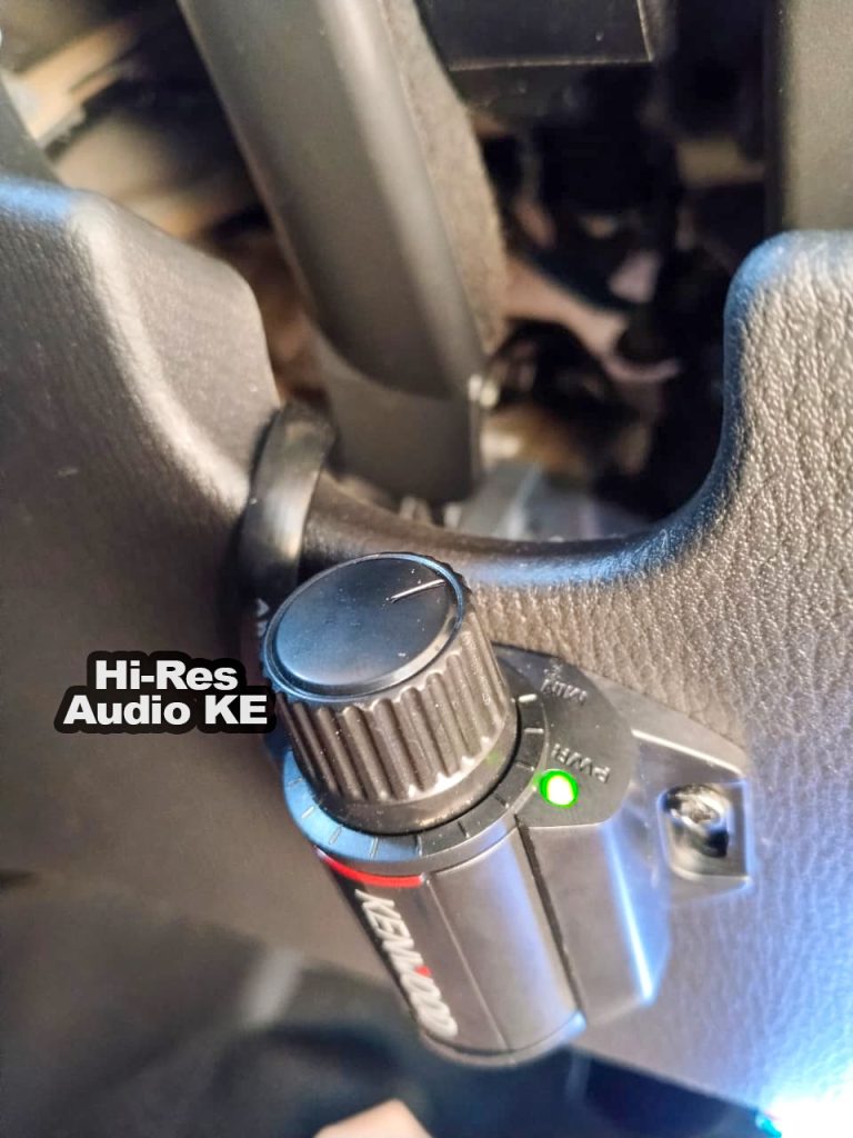 Kenwood KFC-PSW88 active under seat subwoofer Fitted in 2016 Mazda Axela