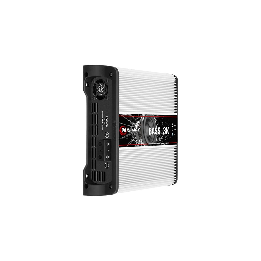 Taramps Bass 3K monoblock car audio amplifier delivering 3000 Watts RMS for sub-bass