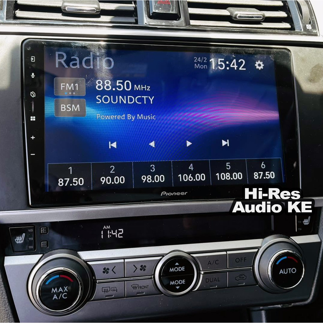 2017 Subaru Outback fitted with Pioneer DMH-AP6650BT digital multimedia receiver